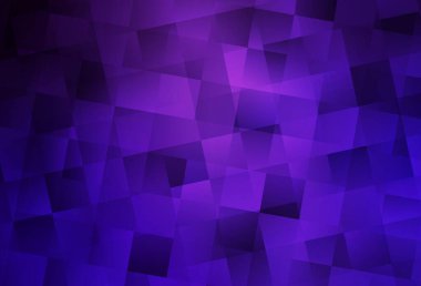 Eşkenar dörtgenli koyu mor vektör arkaplan. Renkli dikdörtgenleri olan bir resim. Reklamlar için desen.