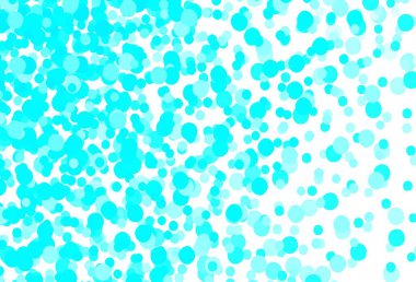 Noktalı hafif Mavili vektör arkaplanı. Doğa tarzında bulanık halkaları olan güzel renkli çizimler. Duvar kağıtlarının dokusu için desen.