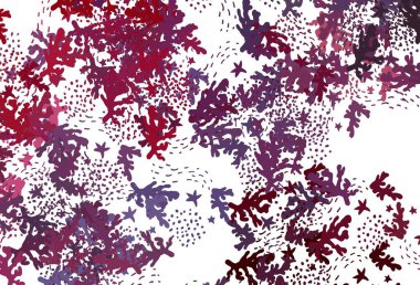 Açık pembe, soyut şekilli kırmızı vektör arkaplan. Modern tarzda değişen renkli kaotik formlar. Web siteniz için basit tasarım.