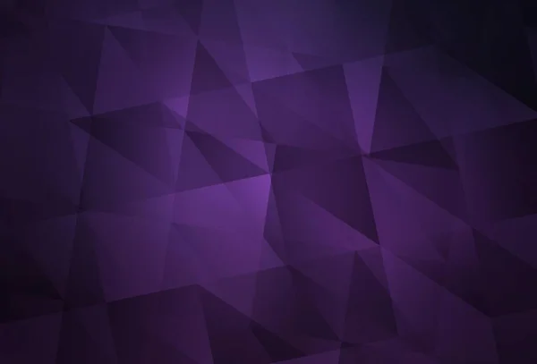 Dark Purple Vector Abstracto Fondo Poligonal Ilustración Colorida Estilo Abstracto — Vector de stock