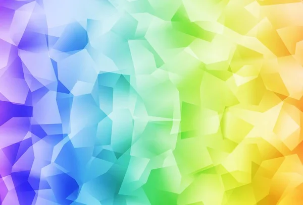 Light Multicolor Vektor Polygon Abstrakt Bakgrund Polygonal Abstrakt Illustration Med — Stock vektor