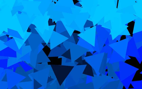 Dunkelblauer Vektorhintergrund Mit Dreiecken Dreiecke Auf Abstraktem Hintergrund Mit Buntem — Stockvektor