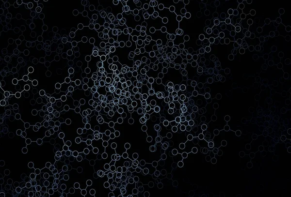 Fondo Vectorial Azul Oscuro Con Datos Inteligencia Artificial Estructura Coloreada — Archivo Imágenes Vectoriales