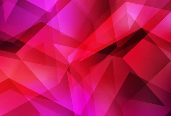 Light Red Vector Polygon Abstract Background Shining Polygonal Illustration Which — Stock Vector