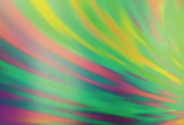 Hellgrünes Gelbes Vektorabstrakt Verschwommenes Layout Abstrakte Farbenfrohe Illustration Mit Farbverlauf — Stockvektor