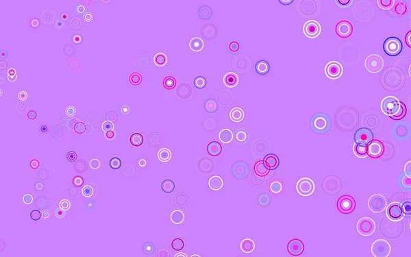 Light Blue Red Vector Backdrop Dots Blurred Bubbles Abstract Background — Stock Vector