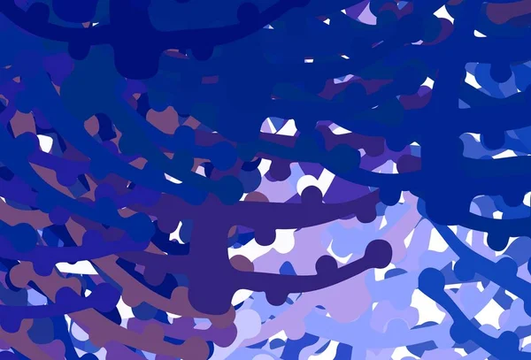 Dunkelrosa Blaue Vektortextur Mit Abstrakten Formen Moderne Abstrakte Illustration Mit — Stockvektor
