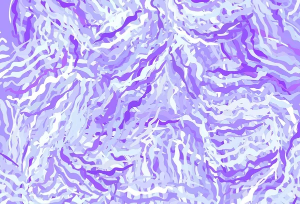 Светло Фиолетовый Векторный Обратный Ход Мокрыми Линиями Образец Красочными Линиями — стоковый вектор