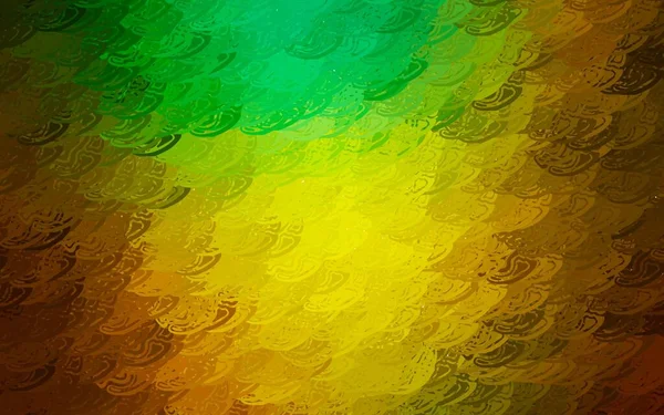 Verde Claro Fundo Vetor Amarelo Com Polígonos Abstratos Ilustração Abstrata —  Vetores de Stock