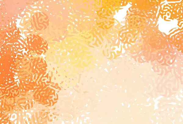 Modèle Vectoriel Orange Clair Avec Des Formes Aléatoires Design Décoratif — Image vectorielle