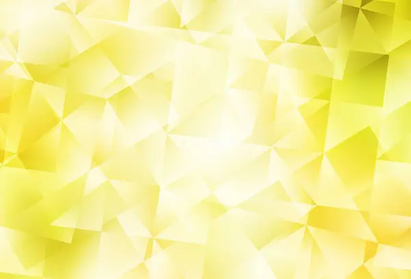 Modèle Polygonal Abstrait Vecteur Jaune Clair Illustration Géométrique Style Origami — Image vectorielle