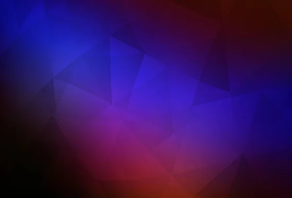 Texture Mosaïque Triangle Vectoriel Bleu Foncé Rouge Échantillon Aux Formes — Image vectorielle