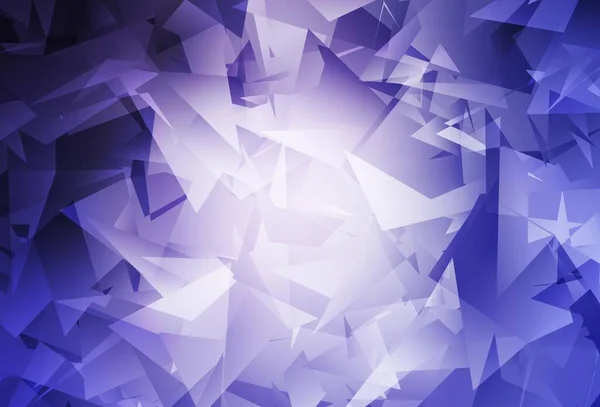 Luz Púrpura Vector Triángulo Textura Del Mosaico Ilustración Geométrica Creativa — Archivo Imágenes Vectoriales