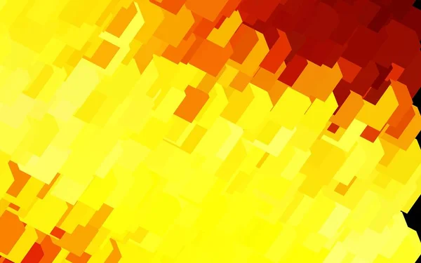 Donker Oranje Vectorsjabloon Met Ruit Illustratie Met Set Kleurrijke Rechthoeken — Stockvector