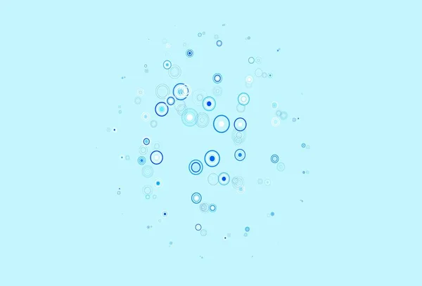 Светло Голубая Векторная Текстура Дисками Современная Абстрактная Иллюстрация Красочными Каплями — стоковый вектор