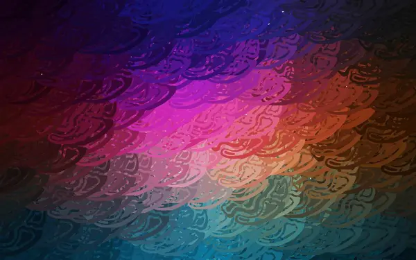 Donkere Multicolor Vector Achtergrond Met Veelhoekige Vormen Kleurrijke Chaotische Vormen — Stockvector