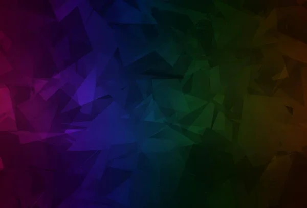 Fond Vectoriel Multicolore Foncé Avec Des Polygonaux Abstraits Formes Chaotiques — Image vectorielle
