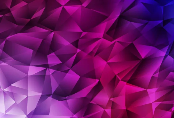 Dark Purple Fondo Abstracto Polígono Vectorial Rosa Ilustración Abstracta Colorida — Vector de stock