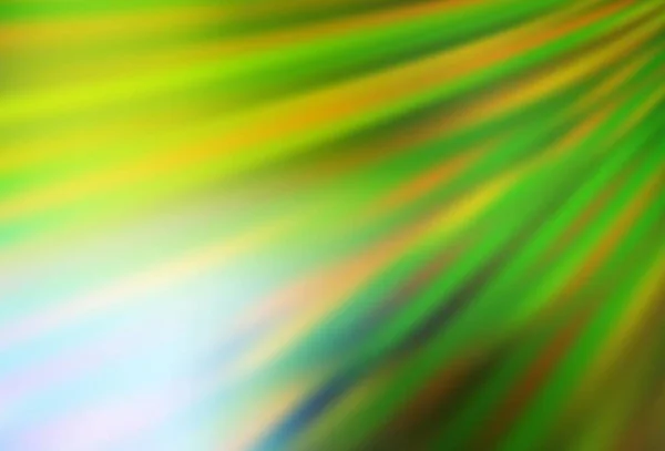 Verde Claro Vector Amarillo Abstracto Fondo Borroso Ilustración Abstracta Colorida — Vector de stock