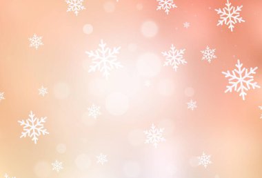 Açık Turuncu vektör dokusu doğum günü tarzında. Renkli Noel şeyleri ile soyut gradyan çizimi. Okul ve dil bilgisi siteleri için desen.