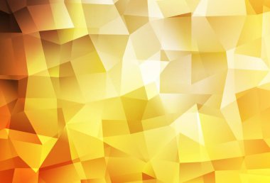 Açık Turuncu vektör eğimli üçgenler. Soyut ve üçgenli renkli çizimler. Bir markanın arkaplanı için desen.