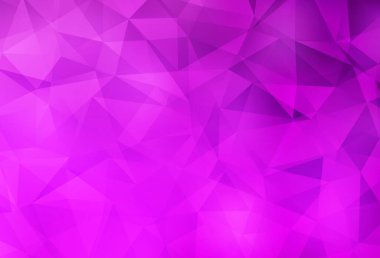 Açık Mor vektör soyut çokgen arkaplan. Yarım ton şeklinde, üçgenli yaratıcı illüstrasyon. Web siteniz için yeni bir doku.