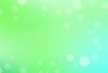 Açık yeşil vektör arkaplanı tatil tarzında. Renkli Noel şeyleri ile soyut gradyan çizimi. Reklamlar, posterler, kitap afişleri için desen.