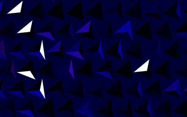Donkerroze Blauw Vector Patroon Met Veelhoekige Stijl Abstracte Gradiënt Illustratie — Stockvector