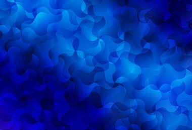 Açık mavi çizgili vektör arkaplanı. Değişken çizgileri olan renkli soyut çizimler. Reklamınız için yepyeni tasarım..