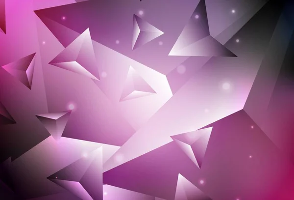 ダークパープルピンクのベクトル多角形の抽象的な背景 グラデーションの折り紙スタイルで創造的な幾何学イラスト あなたのビジネスデザインのための真新しいスタイル — ストックベクタ