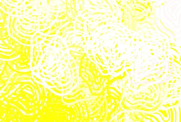 Fondo Vector Amarillo Claro Con Formas Abstractas Ilustración Con Formas — Vector de stock