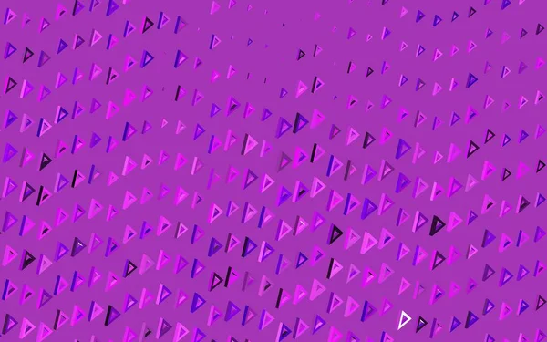 三角形の濃い紫色のベクトルレイアウト 三角形の抽象的なスタイルで装飾的なデザイン 壁紙のためのエレガントなデザイン — ストックベクタ