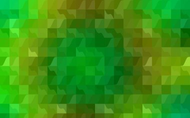 Açık kırmızı vektör üçgen mozaik desen. Gradyanı olan belirsiz bir soyut çizim. İşiniz için yepyeni bir tasarım..