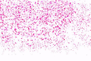 Açık pembe vektör zarif desenli yapraklar. Soyut şablondaki karalamalarla dekoratif illüstrasyon. Ağ ve ambalaj için elle boyanmış tasarım.