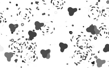 Rastgele şekilli açık gri vektör deseni. Soyut tarzda rengarenk gradyan şekilleri olan bir resim. Kartvizitiniz için modern tasarım.