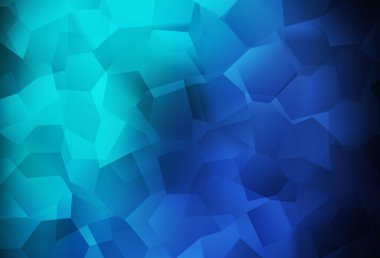 Koyu mavi, soyut şekilli yeşil vektör arkaplan. Soyut gradyan şekilli basit renkli çizimler. Duvar kağıtları için zarif tasarım.