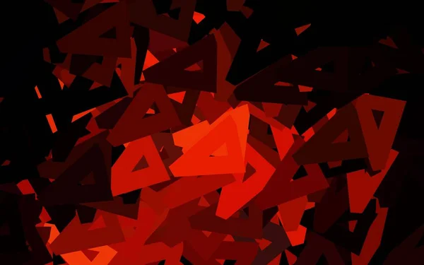 深红色矢量图案与多边形风格 带彩色渐变的抽象背景三角形 小册子 传单的格式 — 图库矢量图片