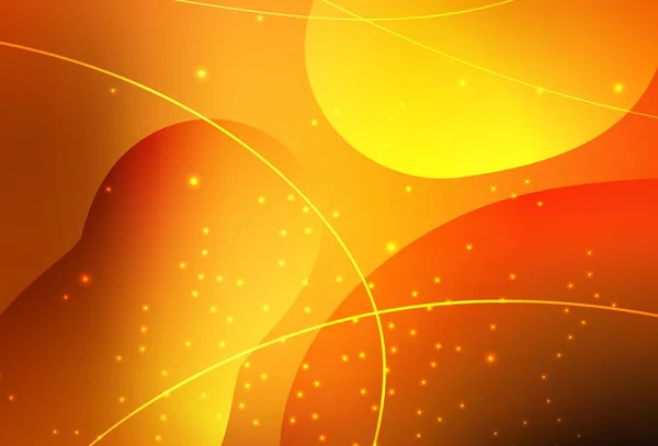 Темно Оранжевый Вектор Разноцветными Кругами Линиями Стиле Мбаппе Размытый Декоративный — стоковый вектор