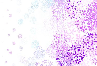 Açık pembe, yapraklı mavi vektör zarif duvar kağıdı. Hint tarzı yapraklı bulanık dekoratif tasarım. Web siteleri ve pankartlar için desenli desen.