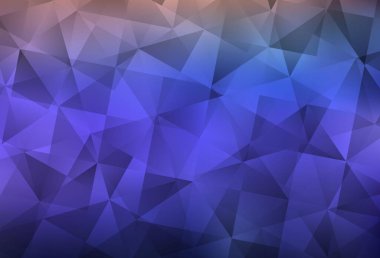 Açık Mor vektör çokgen şablonu. Üçgenli modern soyut çizim. Dizaynınız için üçgen desen.