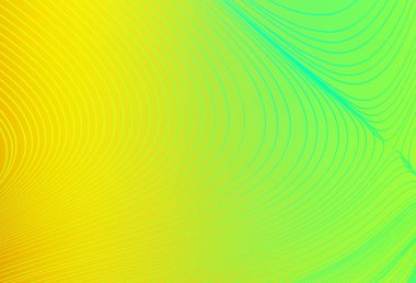 Açık yeşil, kıvrımlı çizgileri olan kırmızı vektör şablonu. Eğilimli soyut bir çizim. Fikirlerin için bir örnek..