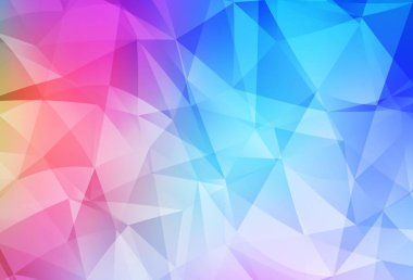 Işık çok renkli vektör eğimli üçgen şablonu. Çokgen tarzda tamamen yeni bir renk çizimi. Web siteniz için çokgen tasarım.