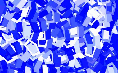 Altıgen şekilde hafif BLUE vektör şablonu. Renkli altıgenli bulanık arkaplan. Duvar kağıtlarının dokusu için desen.