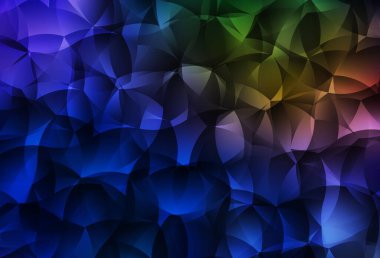 Koyu mavi, sarı vektör çokgen çizimi. Origami tarzında gradyan ile geometrik çizim. İşiniz için yepyeni bir tasarım..