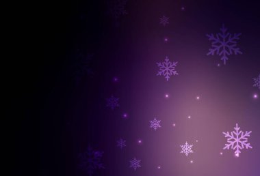 Xmas tarzında koyu mor vektör arkaplan. Gradyan Noel elementleri içeren bir Akıllı Çizim. Üniversitenin tanıtımı için akıllı tasarım.
