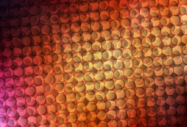 Disklerle birlikte koyu kırmızı vektör dokusu. Bulanık yağmur damlaları olan soyut bir çizim. Fütürist reklamlar ve kitapçıklar için şablon.