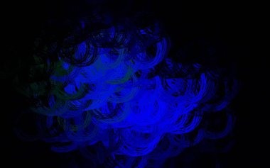 Koyu mavi, yeşil çizgili vektör arkaplan. Basit bir şekilde yepyeni renkli bir tasvir. Tasarımınız için basit şablon.