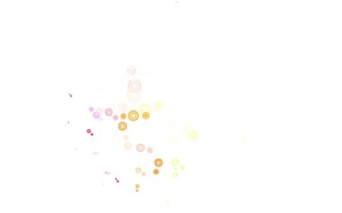 Dairesel ışık çokrenkli vektör şablonu. Doğa tarzında bulanık halkaları olan güzel renkli çizimler. Güzel web siteleri için desen.