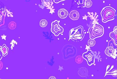 Soyut formlarla açık mor vektör dokusu. Soyut tarzda rengarenk gradyan şekilleri olan bir resim. Kartvizitiniz için modern tasarım.