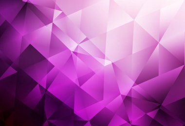 Açık pembe vektör soyut çokgen arkaplan. Çokgen şekilli bir örnek. Dizaynınız için üçgen desen.